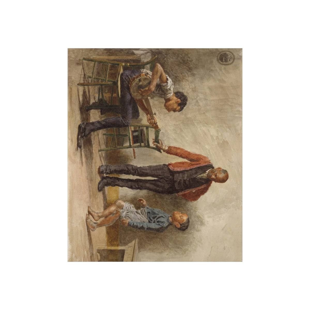 The Dancing Lesson By Thomas Eakins Print Poster