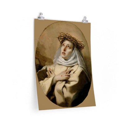 Saint Catherine Of Siena By Eleanor Fortesque Brickdale Print Poster - Art Unlimited