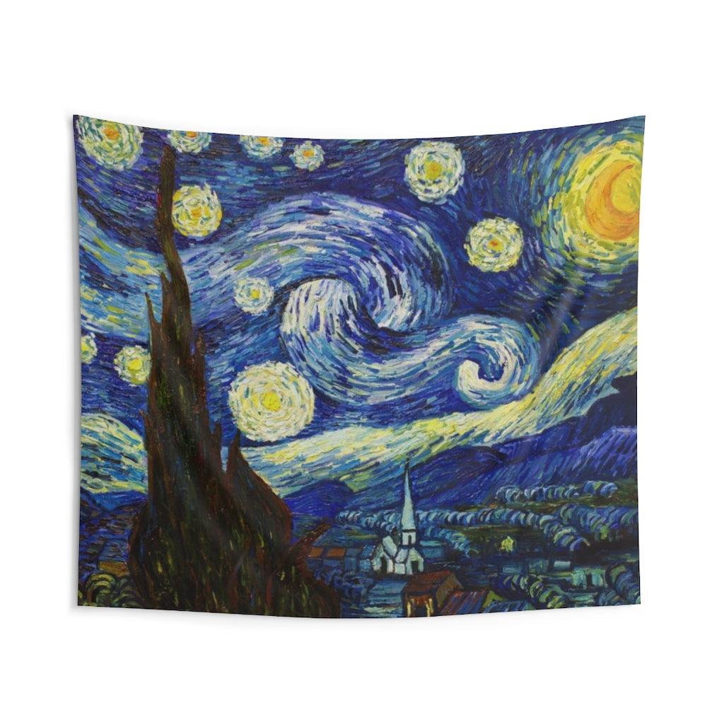Starry Night Vincent Van Gogh Wall Tapestry - Art Unlimited