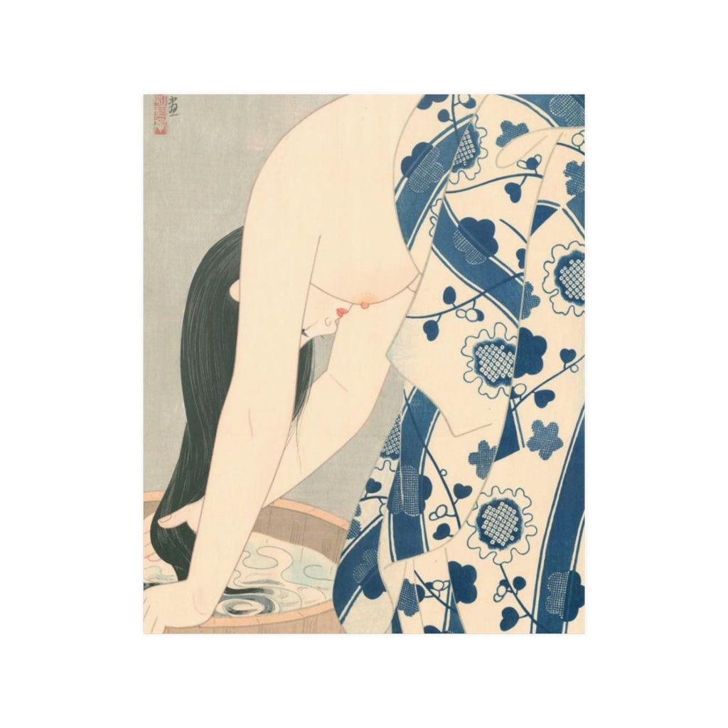 Washing The Hair Ito Shinsui Ukiyo-e Print Poster - Art Unlimited