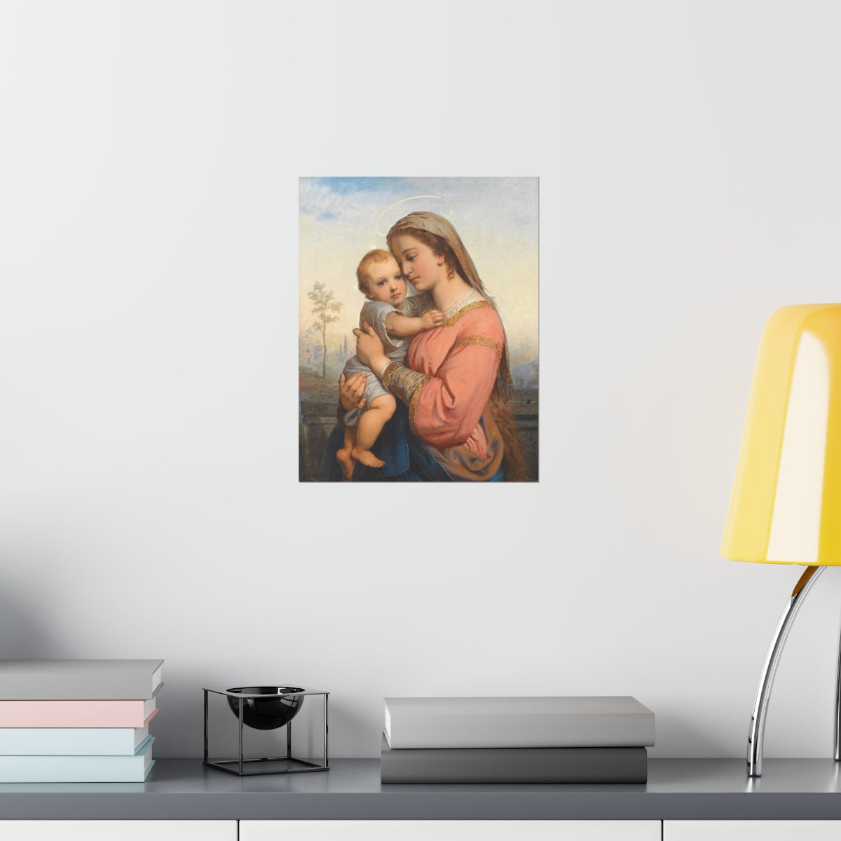 Madonna And Child Franz Russ Print Poster