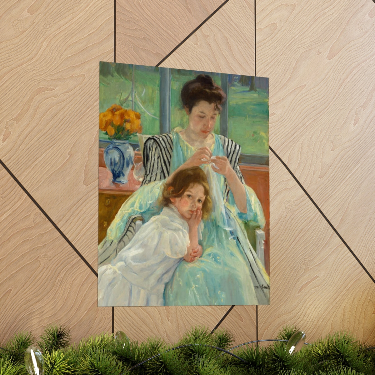 Mary Cassatt - Young Mother Sewing Print Poster