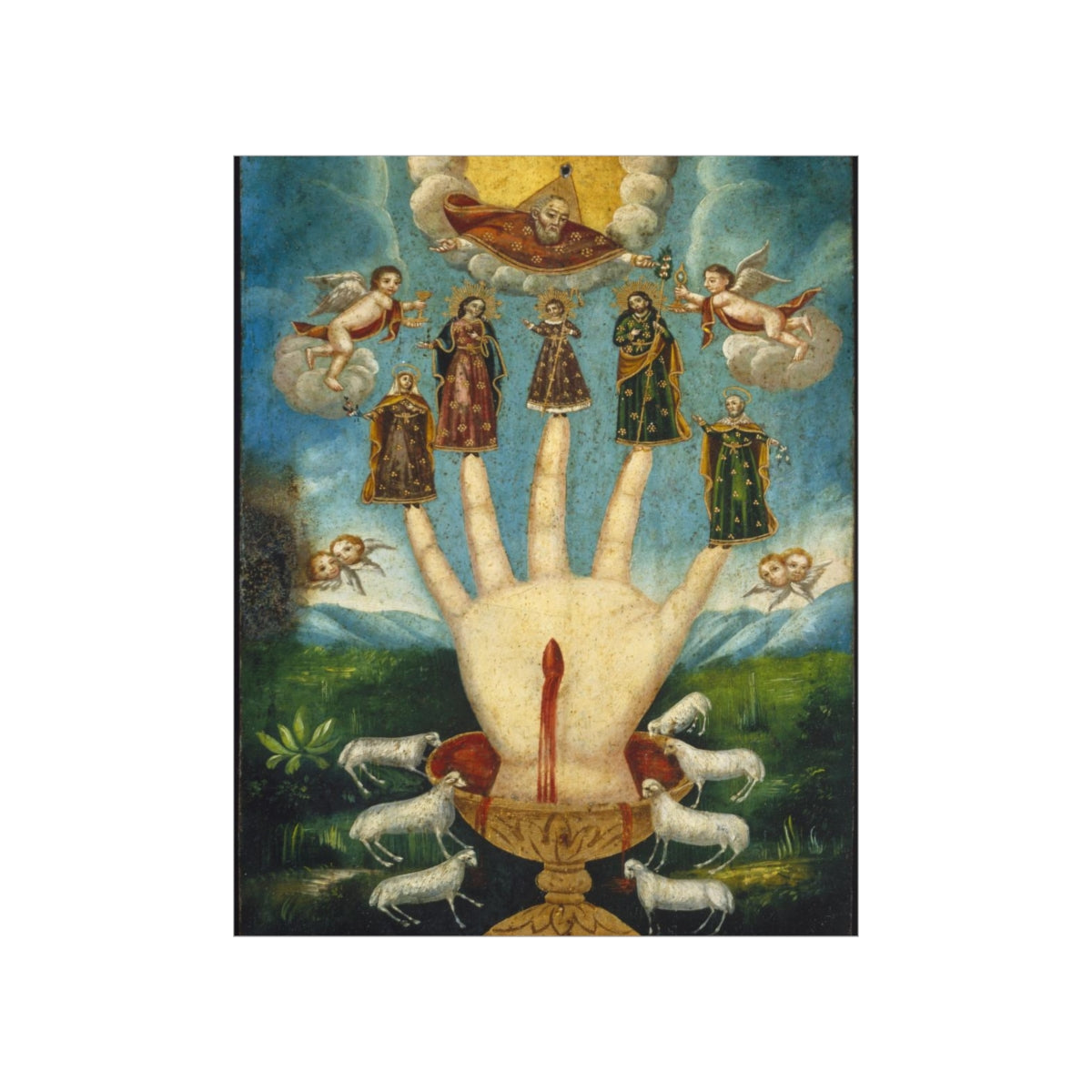 The All Powerful Hand Or The Five Persons Unknown Print Poster