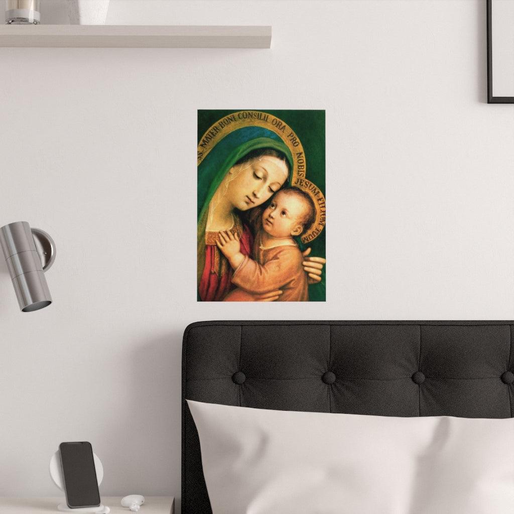 Our Lady Of Good Counsel By Pasquale Sarullo Print Poster - Art Unlimited