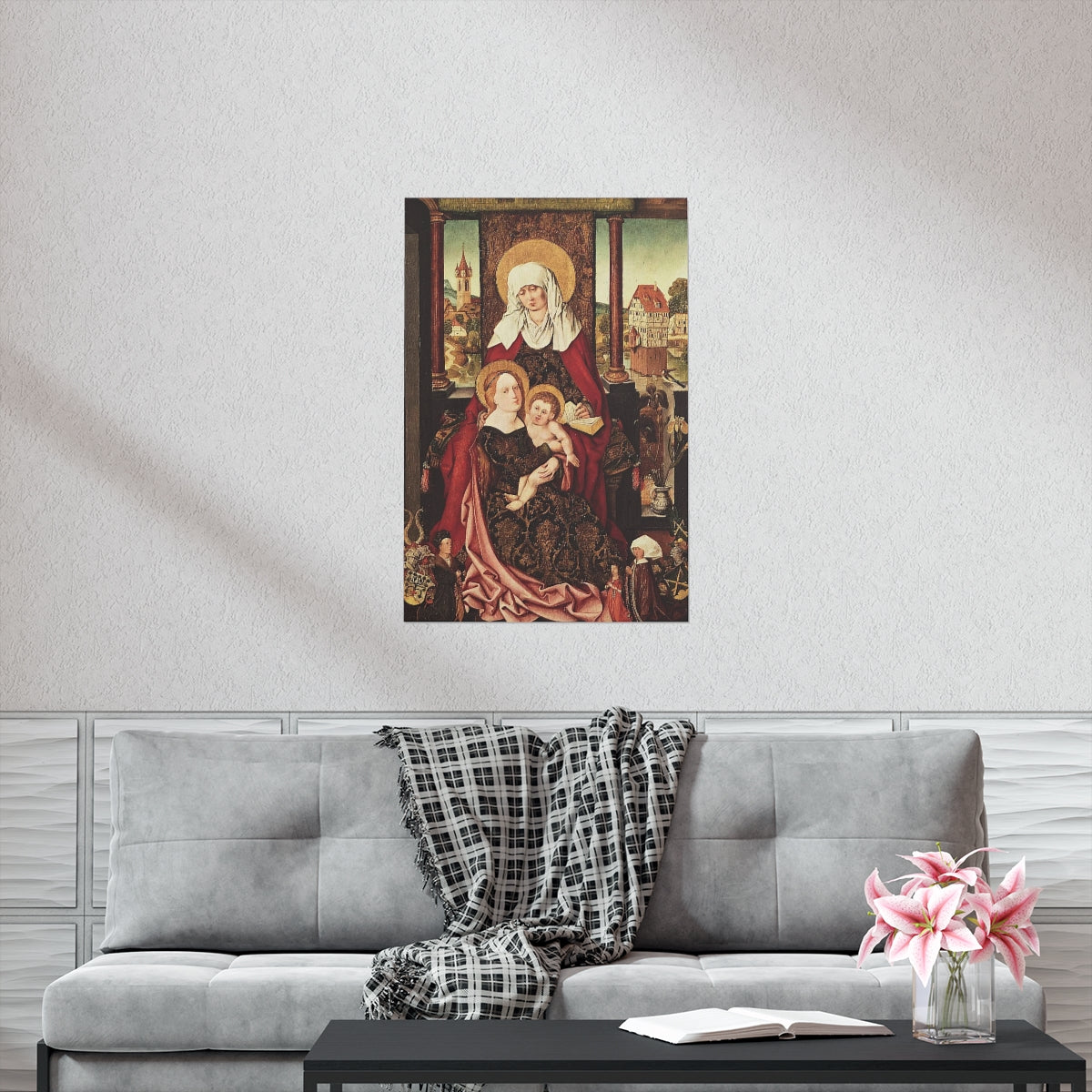 Saint Anne - Grandmother Of The Church - Patron of Housewives Print Poster