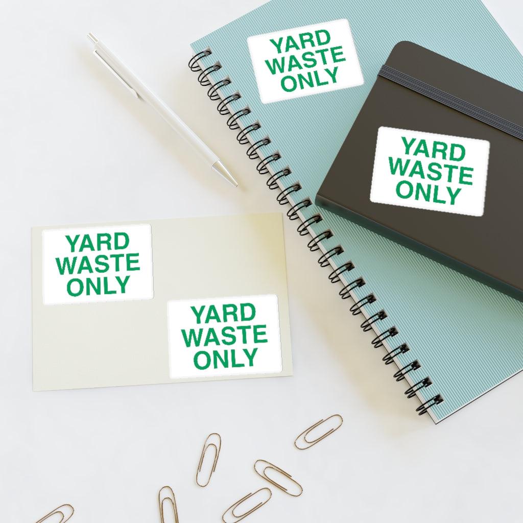 Yard Waste Only Sticker Sheet - Art Unlimited