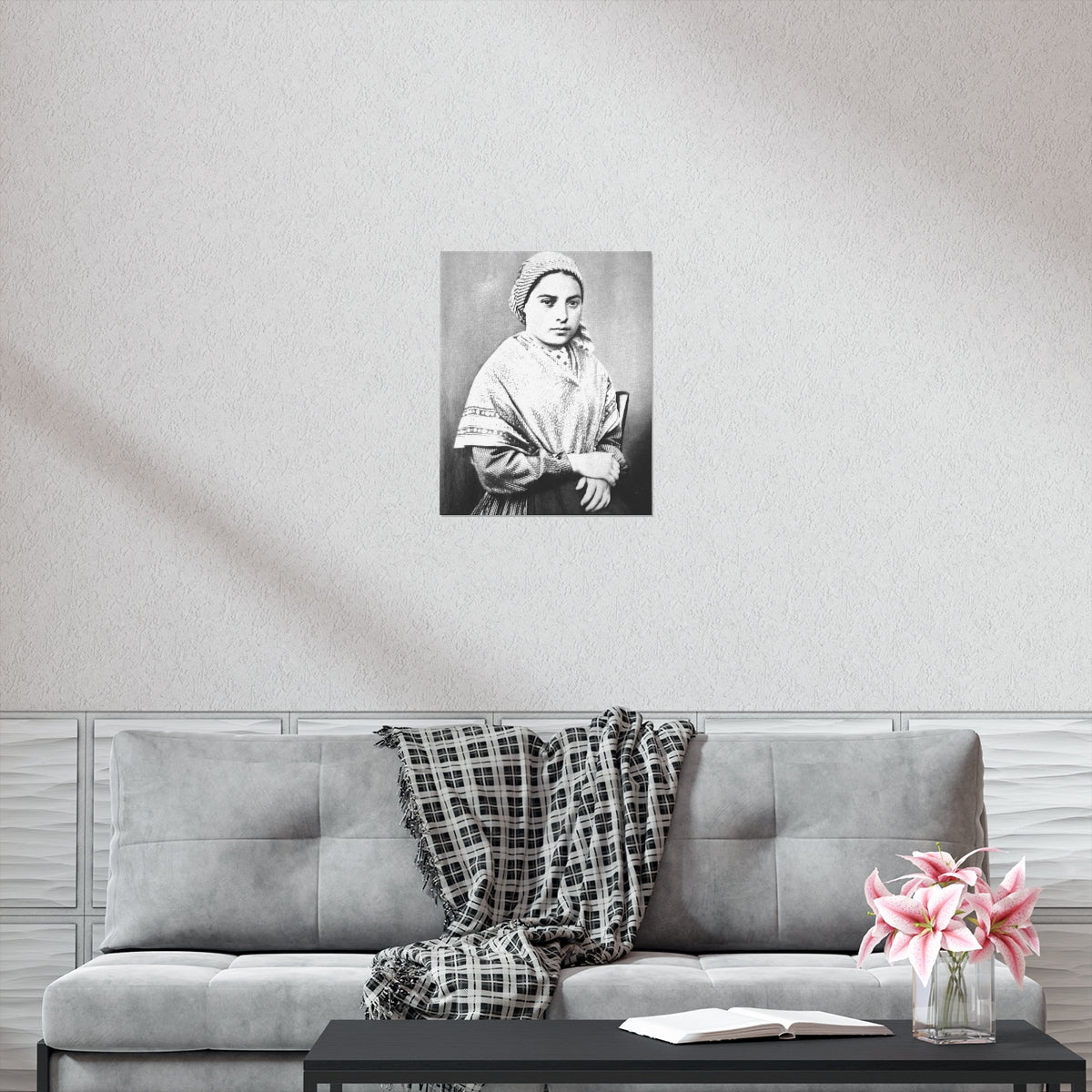 Saint Bernadette Portrait Print Poster