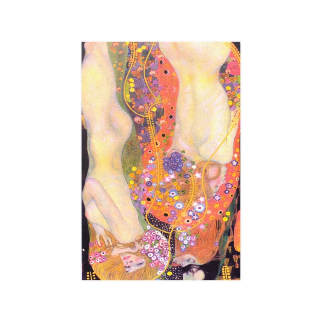 Water Snakes Serpents II 1907 By Gustav Klimt Print Poster - Art Unlimited