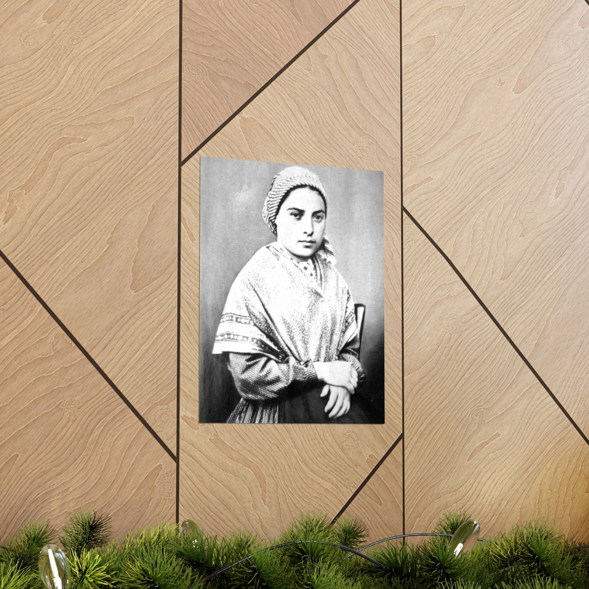 Saint Bernadette Portrait Print Poster