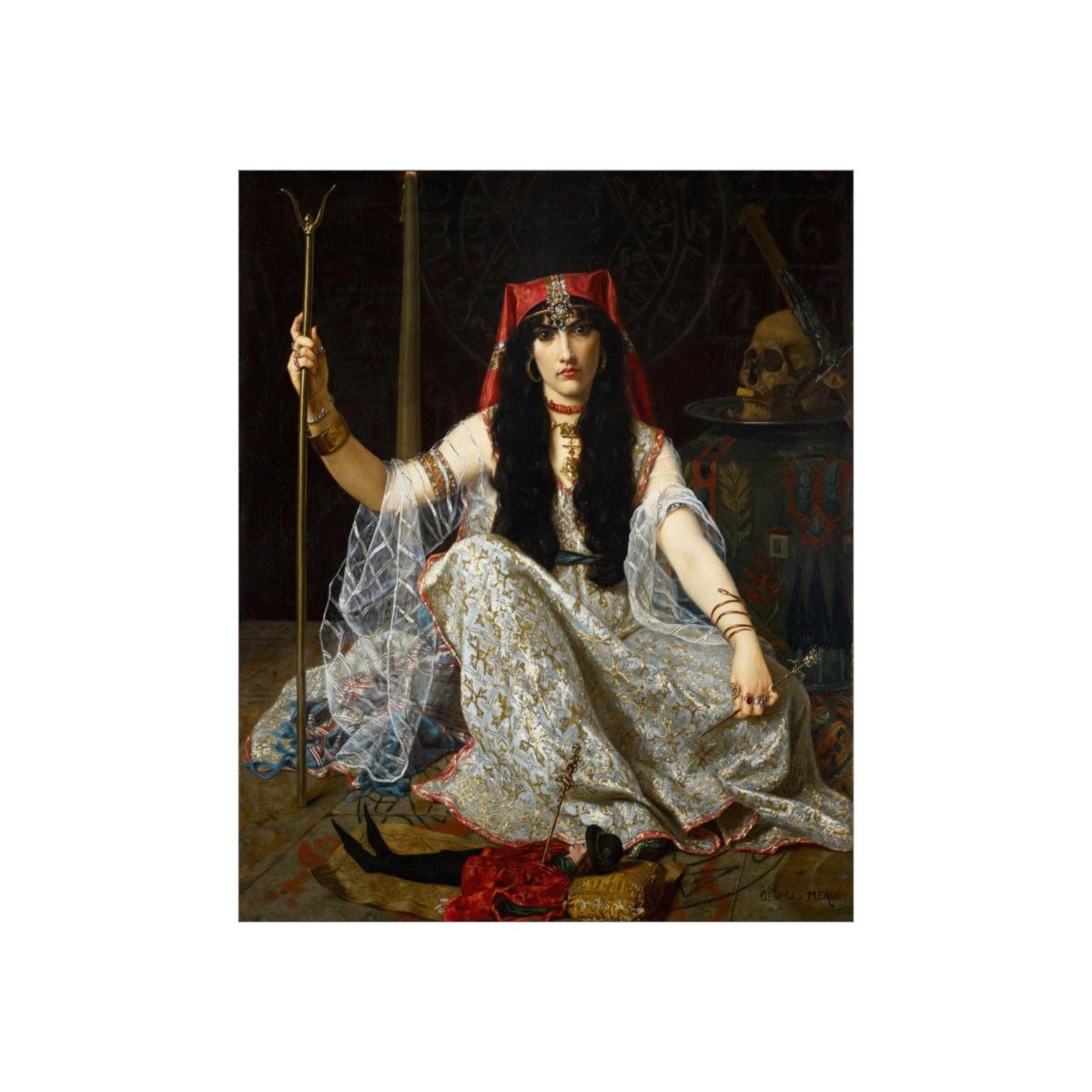 The Sorceress - L Envouteuse Witch Gothic Print Poster