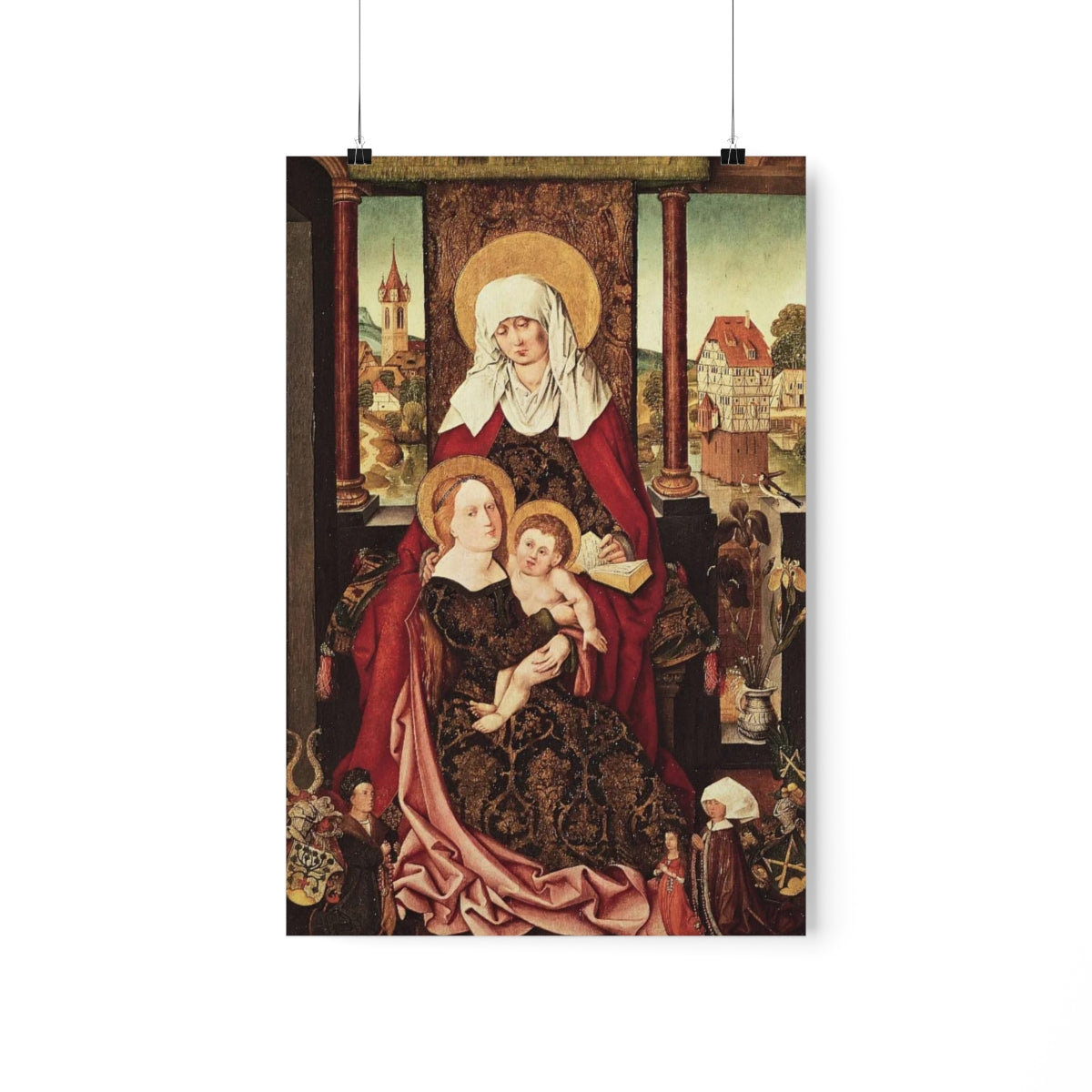 Saint Anne - Grandmother Of The Church - Patron of Housewives Print Poster