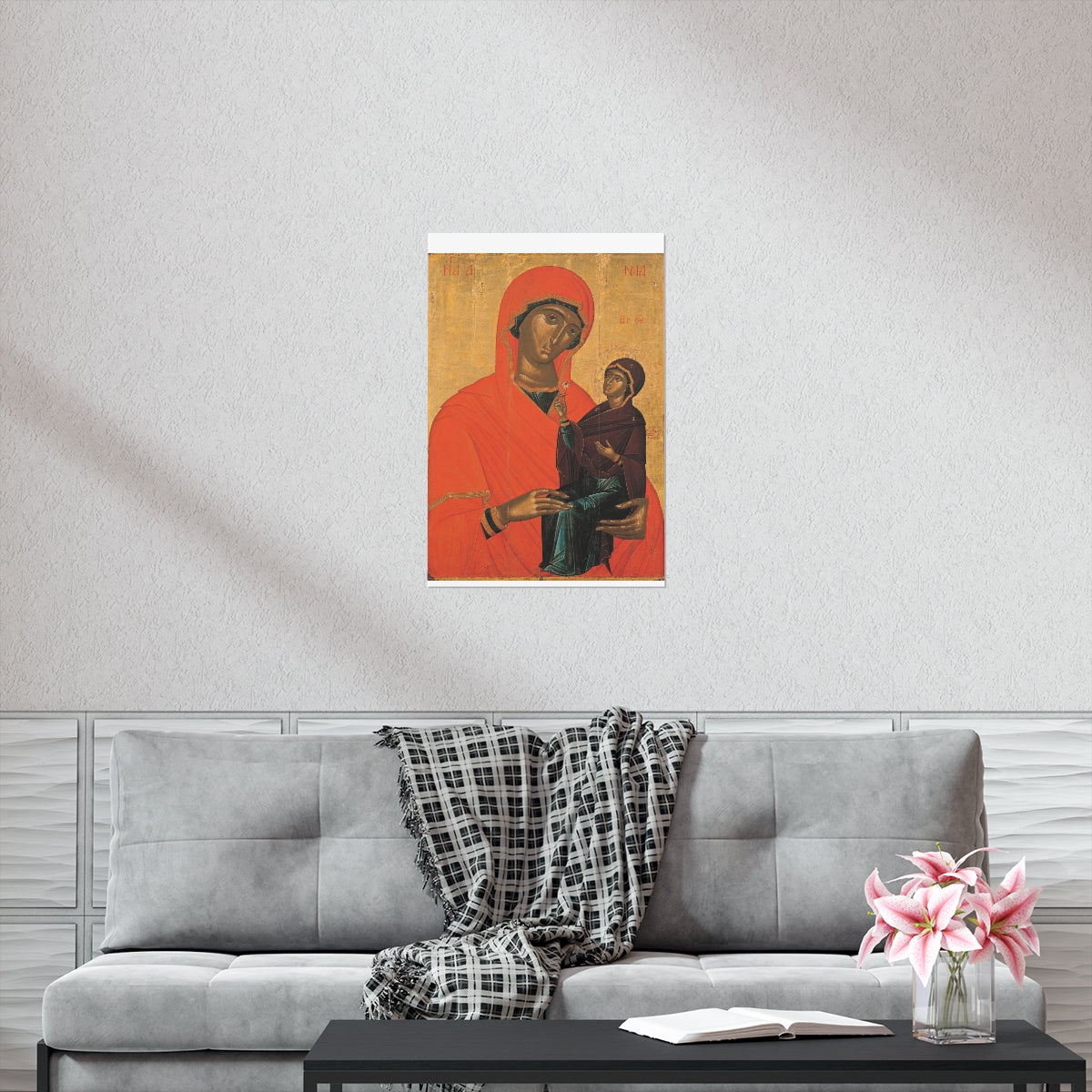 Saint Anne Grandmother Of The Church - Patron Of Housewives Print Poster