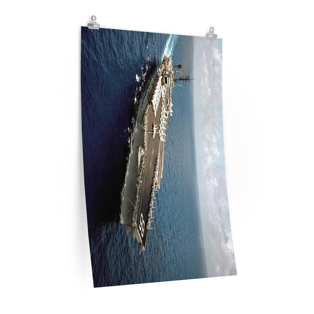 US Navy Aircraft Carrier USS America CV-66 Indian Ocean Print Poster - Art Unlimited