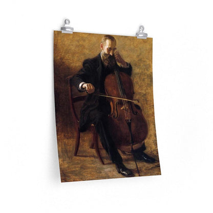 The Cello Player By Thomas Eakins Print Poster - Art Unlimited