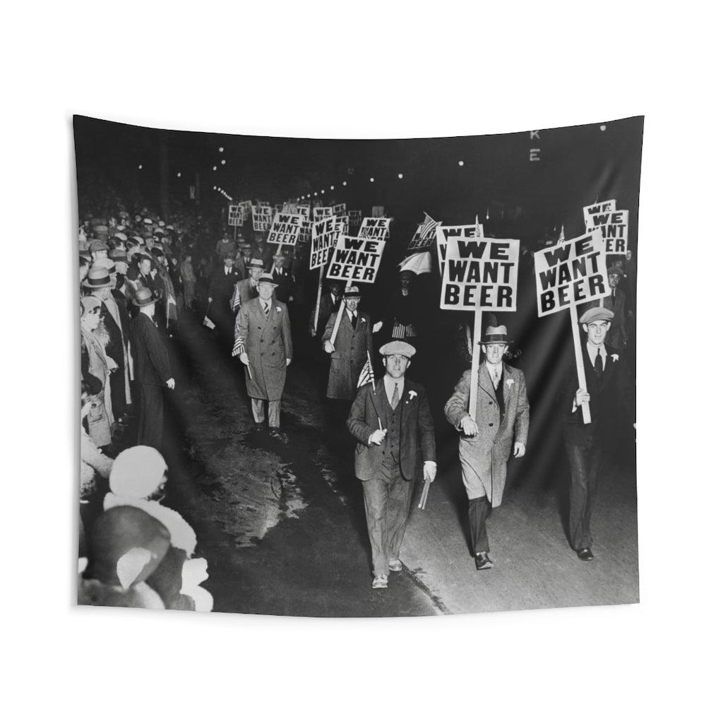 We Want Beer Wall Tapestry - Art Unlimited