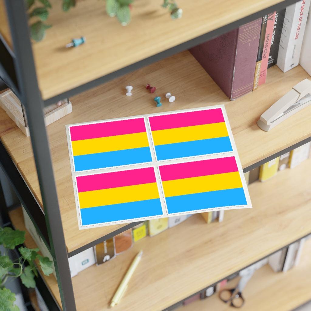 Pansexual Pride Flag Sticker Sheet - Art Unlimited