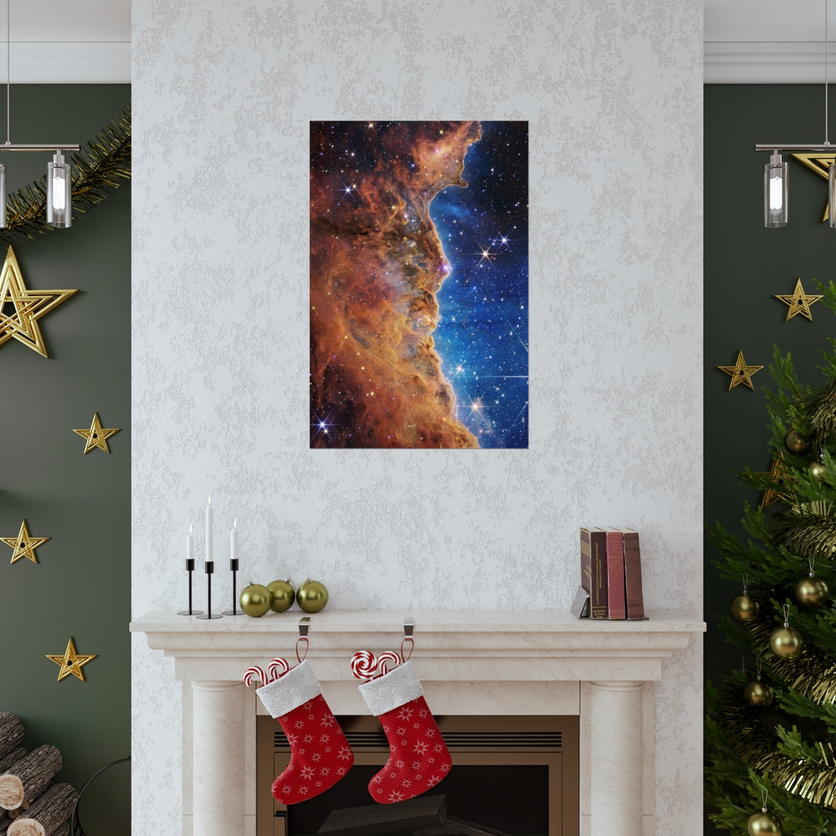 Carina Nebula Deep Field - James Webb Space Telescope Print Poster