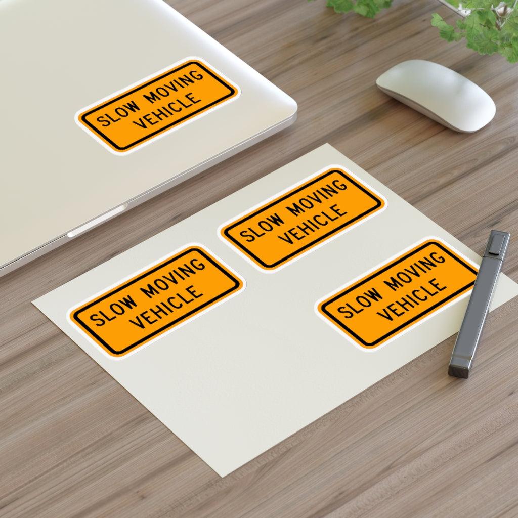 Slow Moving Vehicle Sign Sticker Sheet - Art Unlimited