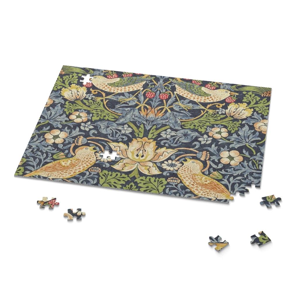 William Morris Strawberry Thief Puzzle (120, 252, 500-Piece) - Art Unlimited