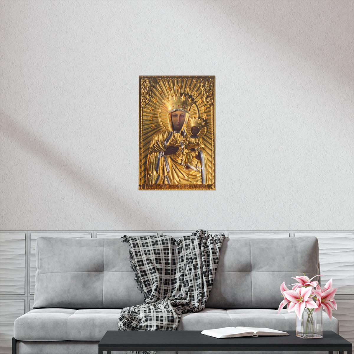 Our Lady Of Czestochowa Black Madonna From Poland Catholic Print Poster