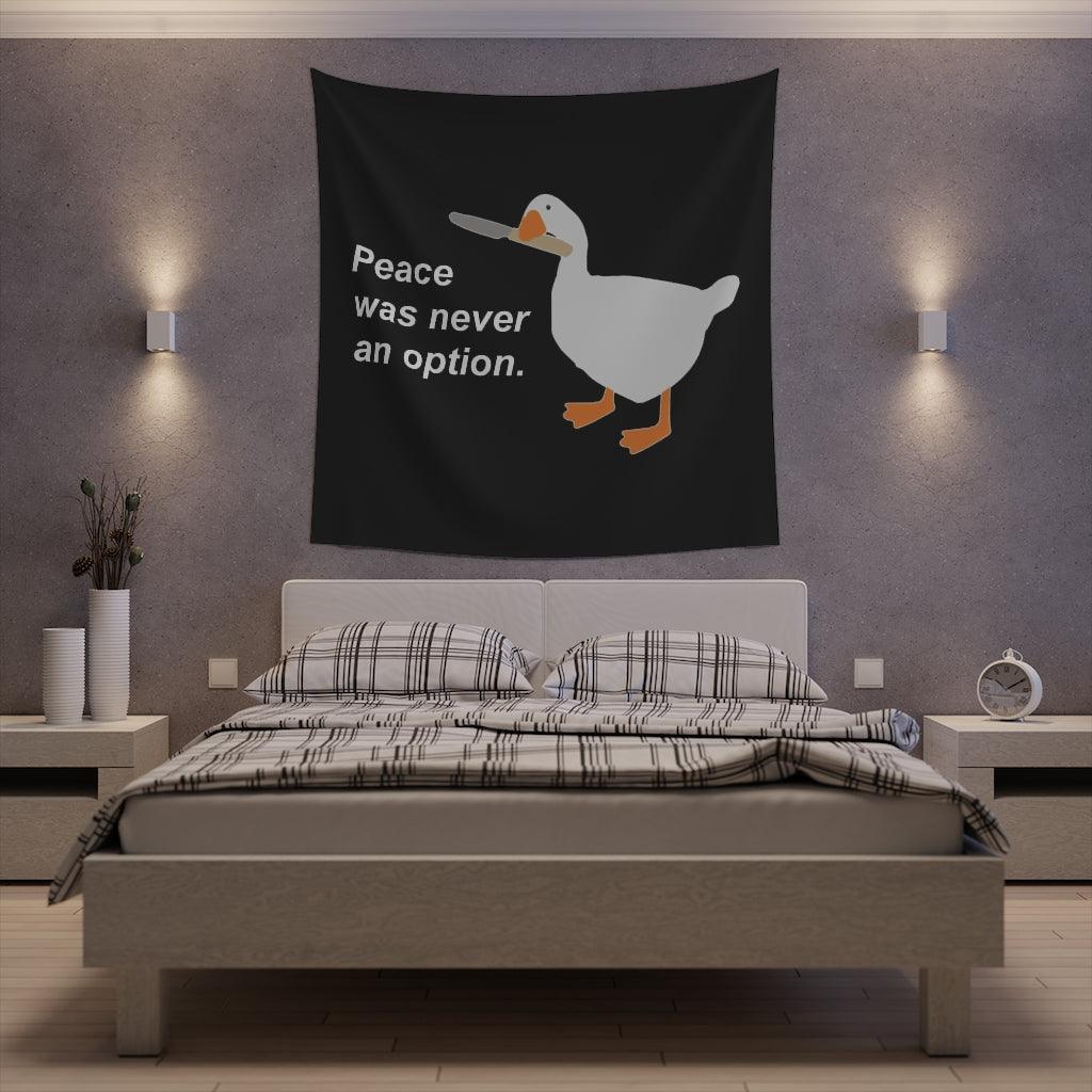 Peace Was Never An Option Wall Tapestry - Art Unlimited