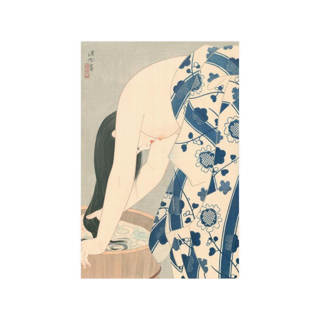 Washing The Hair Ito Shinsui Ukiyo-e Print Poster - Art Unlimited