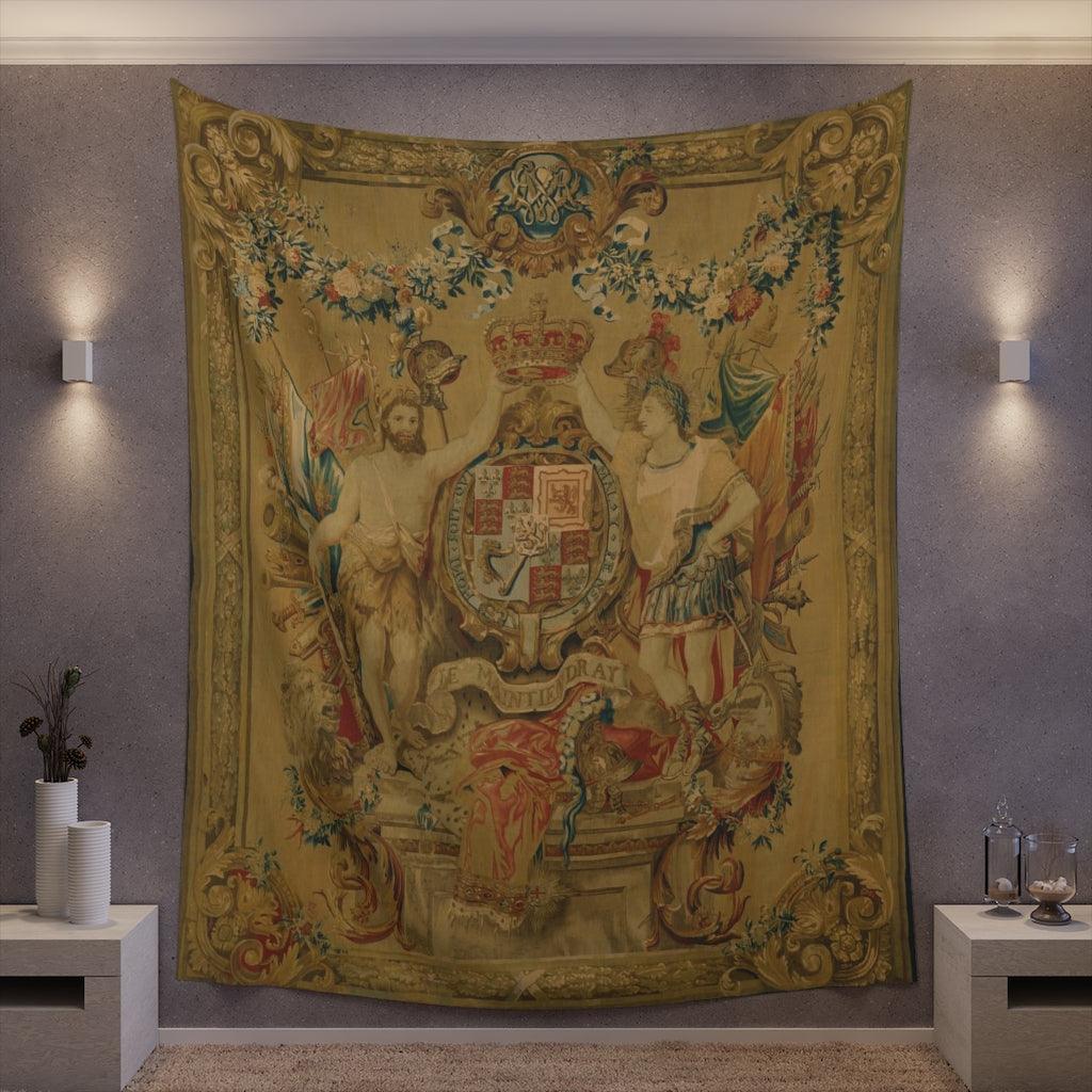 The Arms Of William And Mary - Flemish Family Wall Tapestry - Art Unlimited