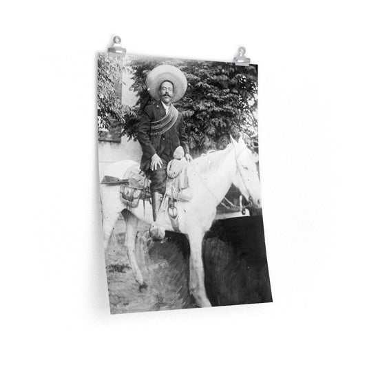 Pancho Villa On Horseback Mexican Revolution Print Poster - Art Unlimited