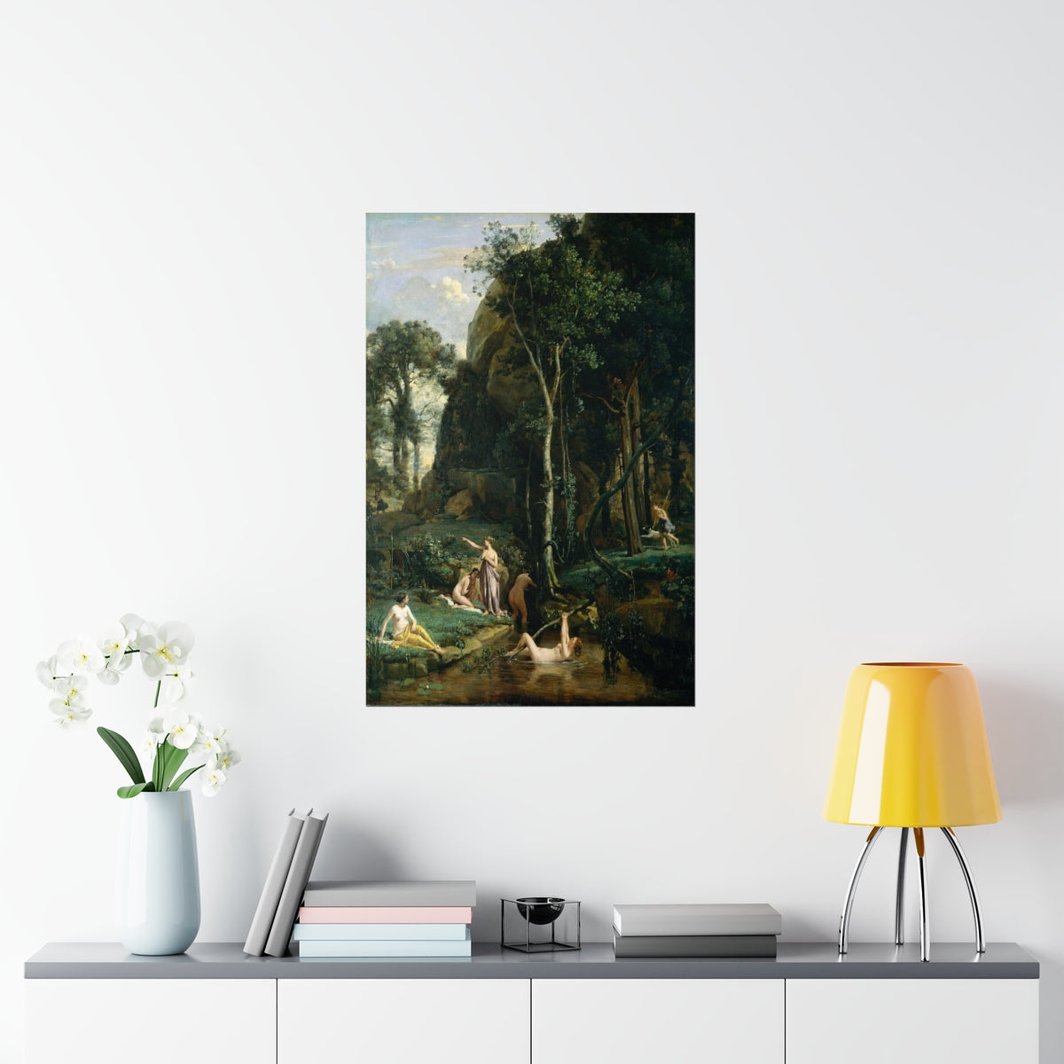 Camille Corot - Diana And Actaeon (Diana Surprised At Her Bath) Print Poster