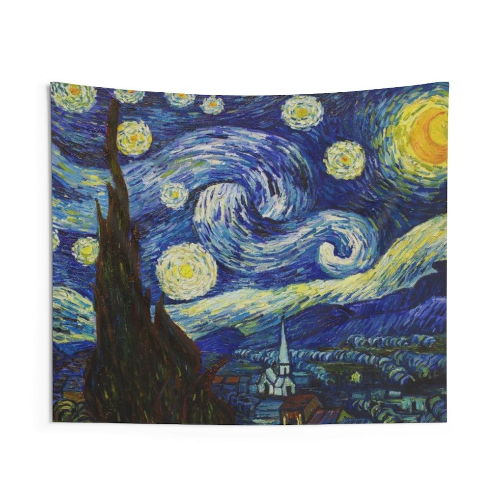 Starry Night Vincent Van Gogh Wall Tapestry - Art Unlimited