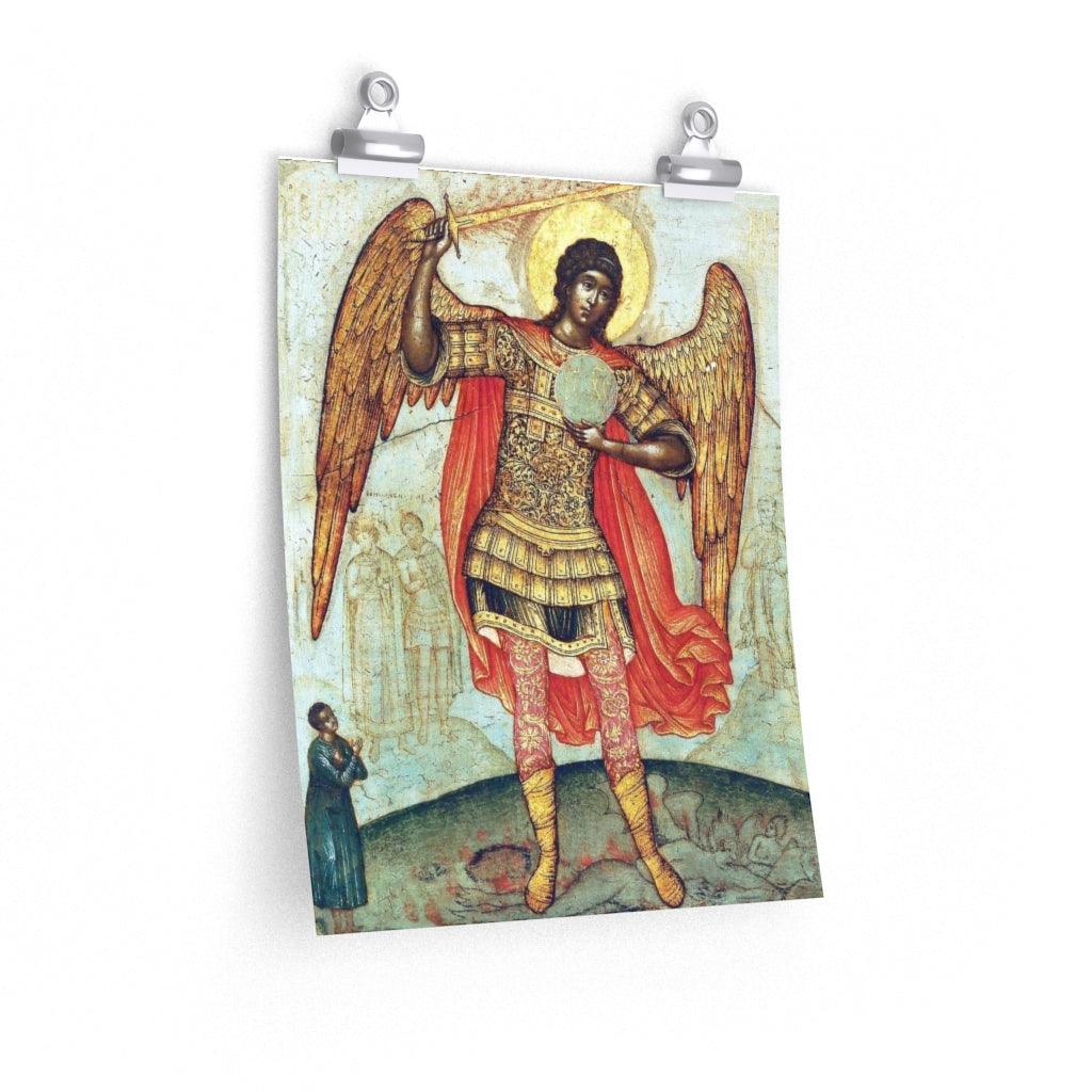 The Archangel Michael Trampling The Devil Underfoot 1676 Print Poster - Art Unlimited
