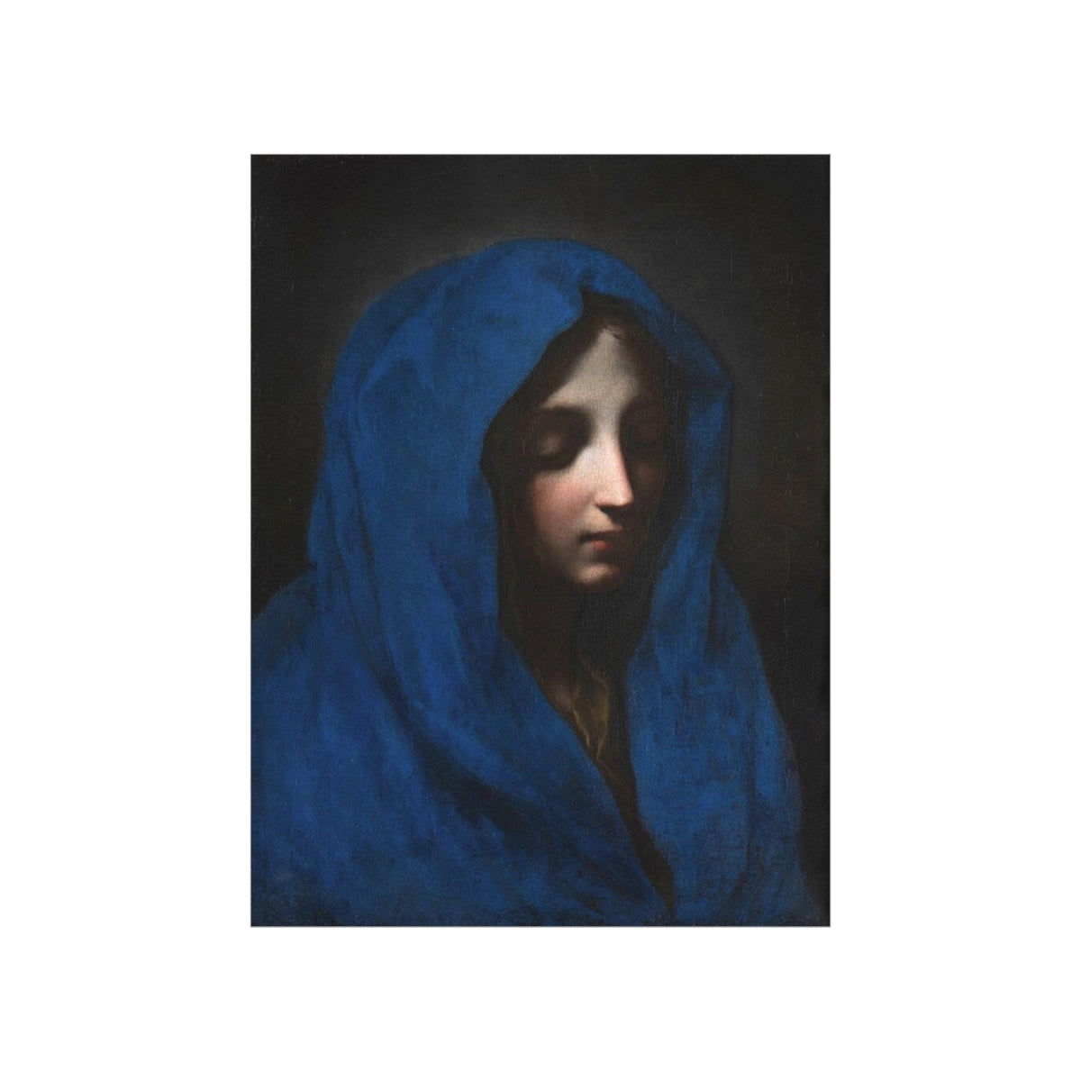 Blue Madonna Carlo Dolci Print Poster