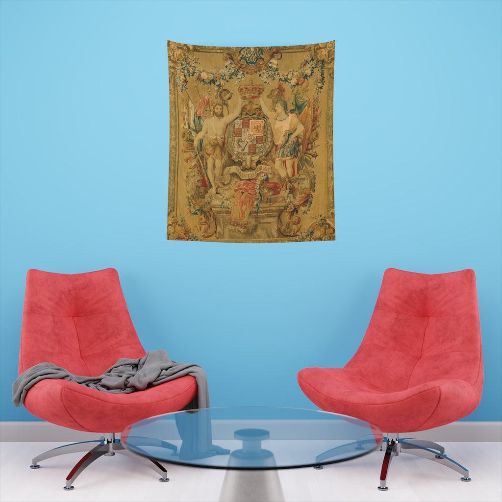 The Arms Of William And Mary - Flemish Family Wall Tapestry - Art Unlimited