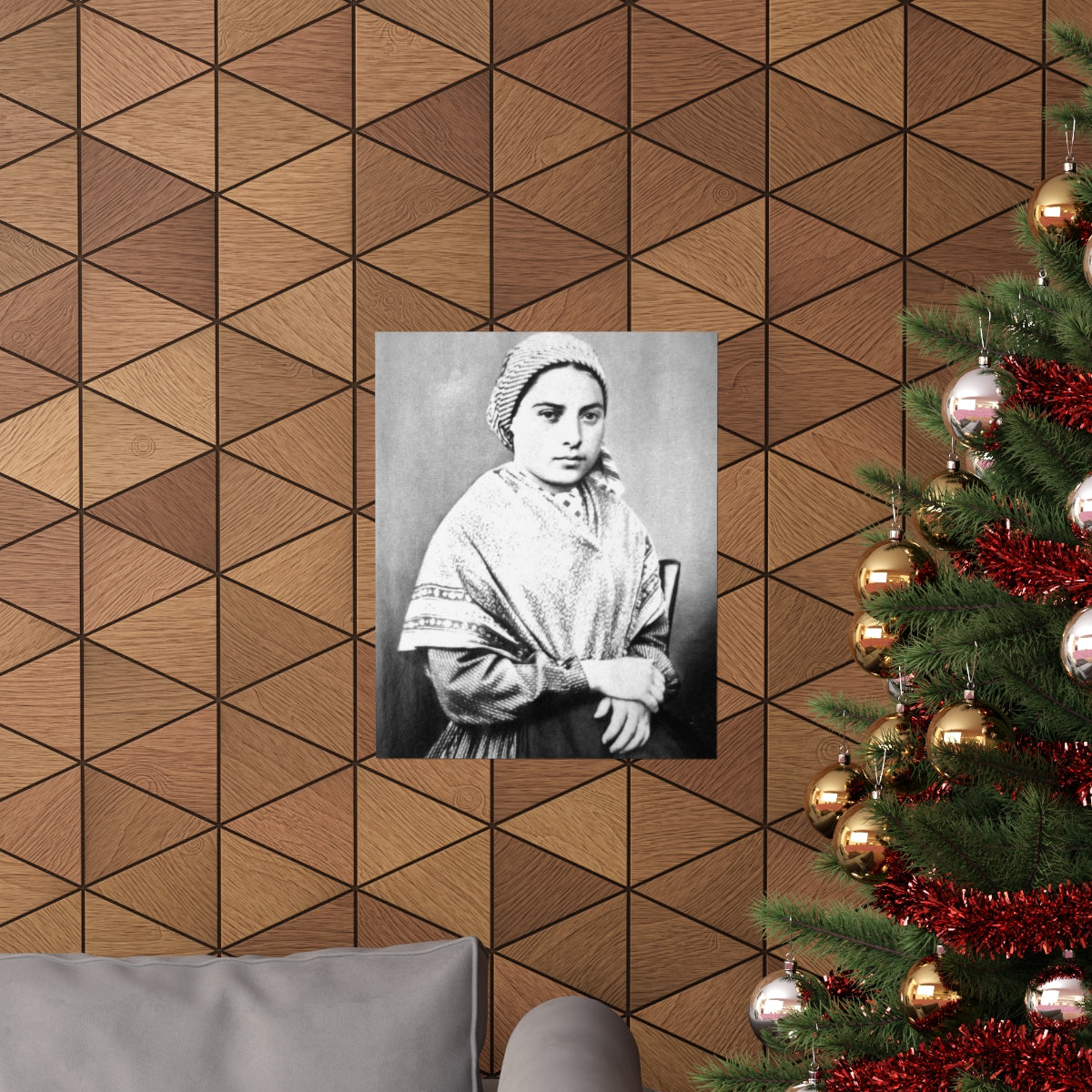 Saint Bernadette Portrait Print Poster