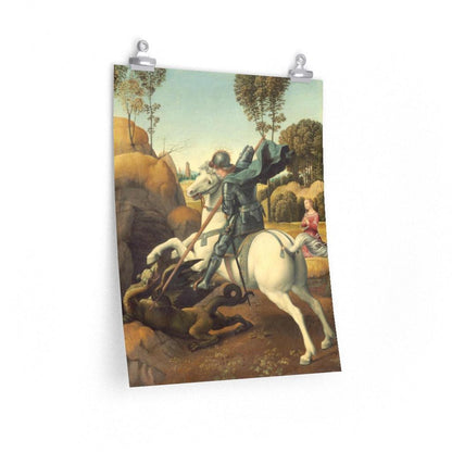 Saint George And The Dragon - Raphael Print Poster - Art Unlimited