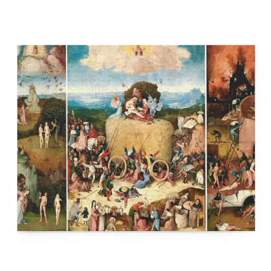 The Haywain Triptych Painting By Hieronymus Bosch Puzzle (120, 252, 500-Piece) - Art Unlimited