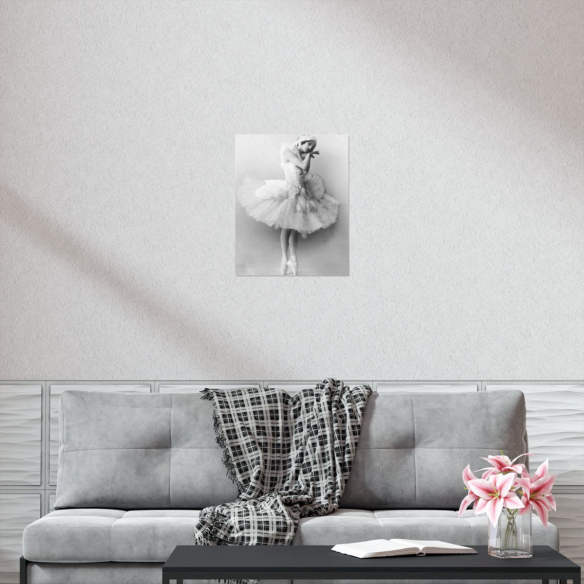 Anna Pavlova Ballet Dancer Black And White Ballerina Photograph Print Poster