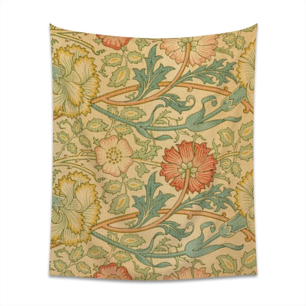 William Morris Pink And Rose Wall Tapestry - Art Unlimited