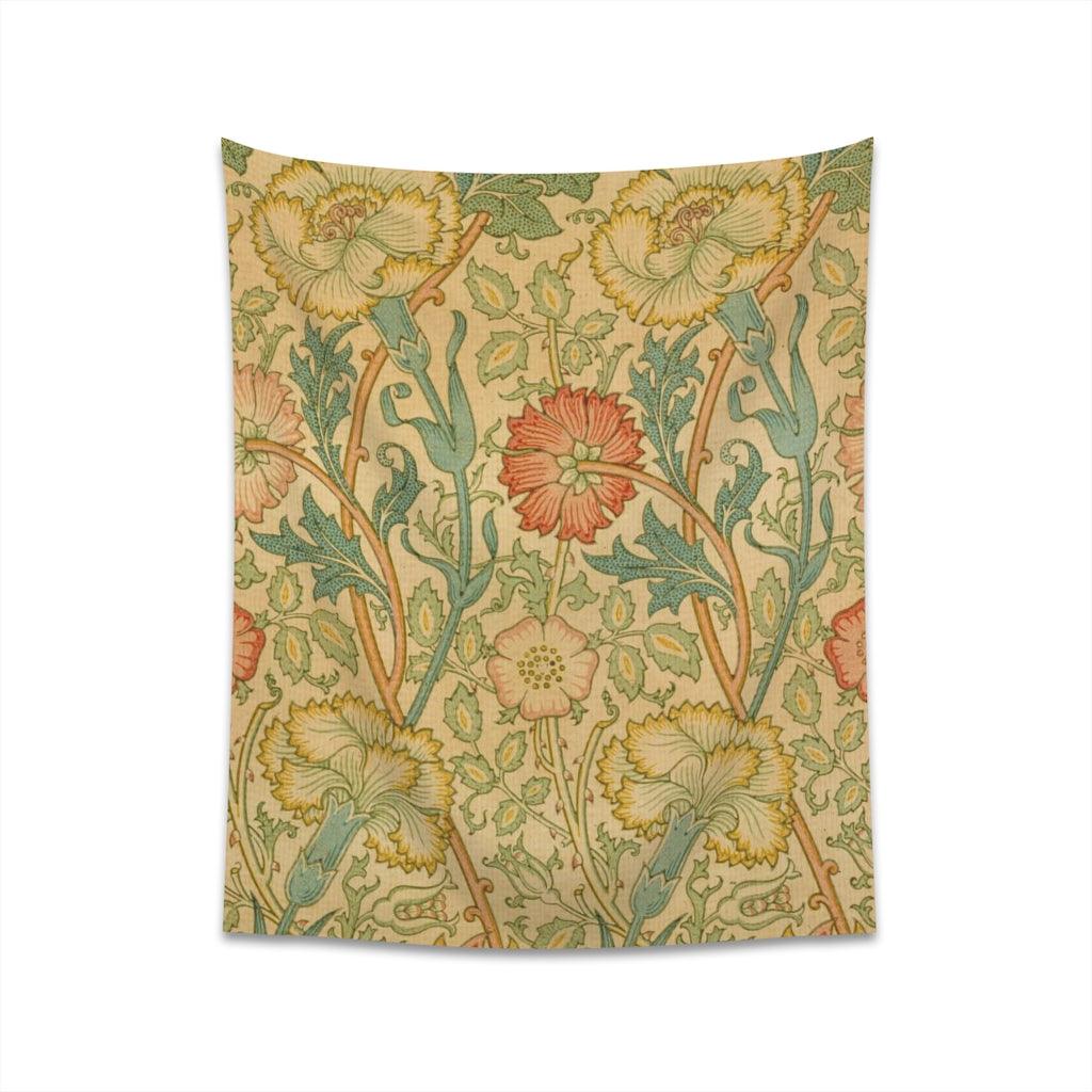 William Morris Pink And Rose Wall Tapestry - Art Unlimited