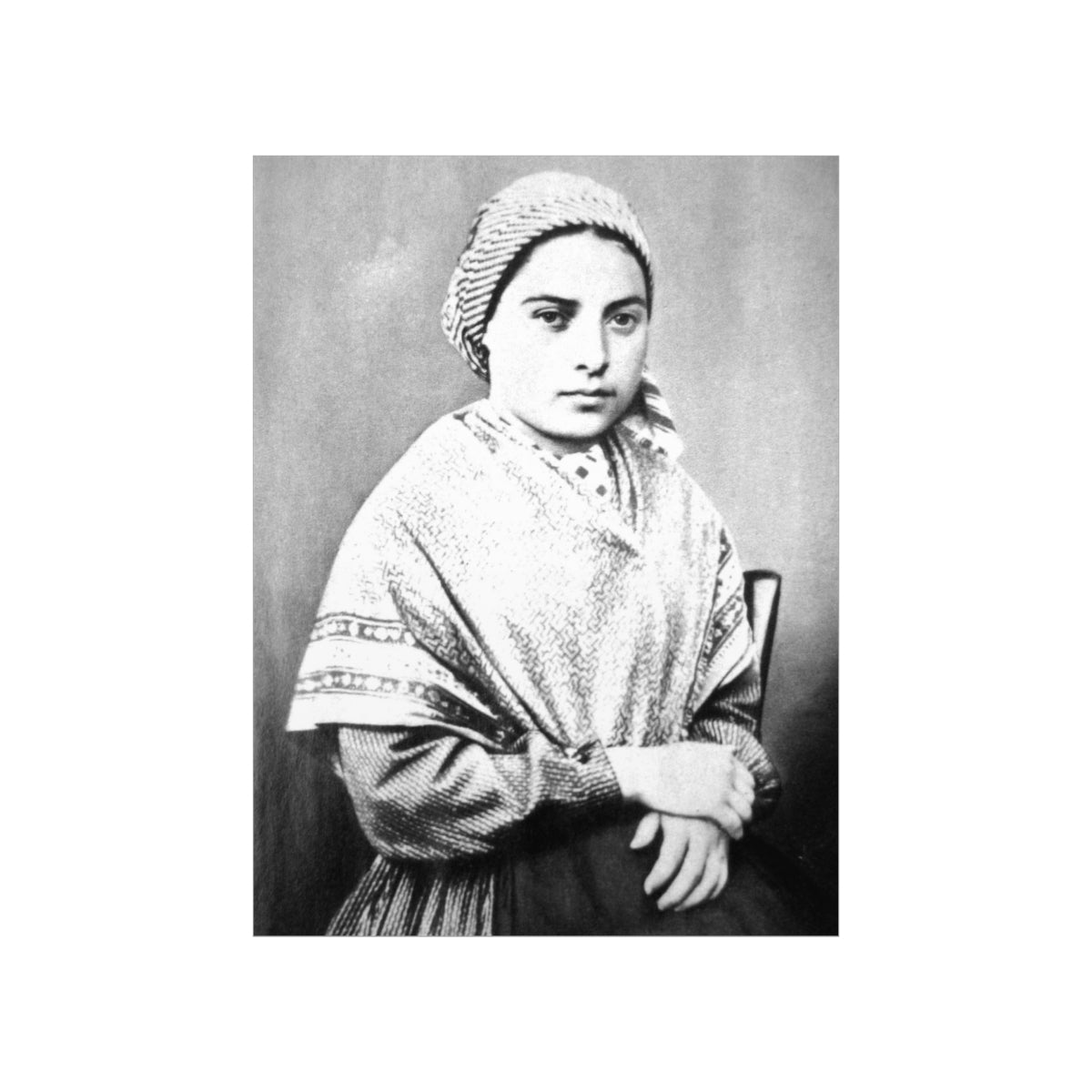 Saint Bernadette Portrait Print Poster