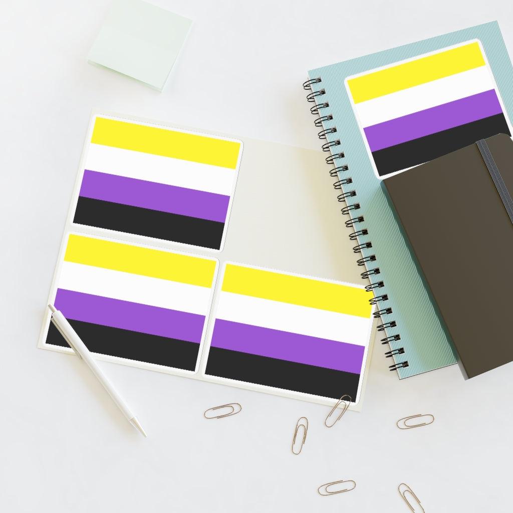 Nonbinary Pride Flag Sticker Sheet - Art Unlimited