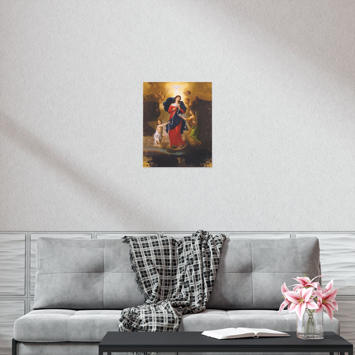 Our Lady Undoer Of Knots Portrait Print Poster