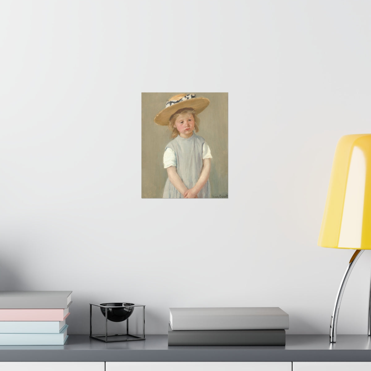 Mary Cassatt - Child In A Straw Hat Print Poster