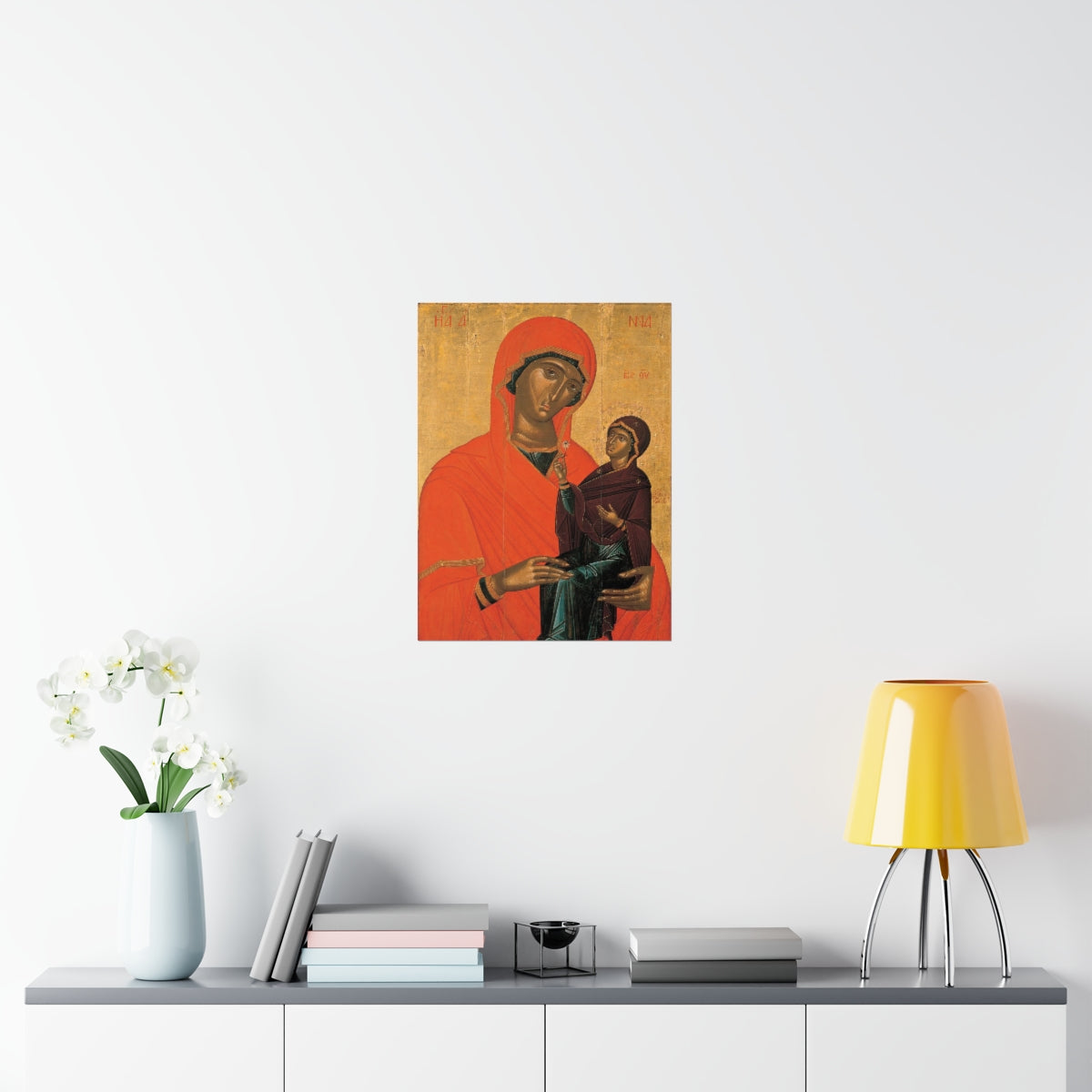 Saint Anne Grandmother Of The Church - Patron Of Housewives Print Poster