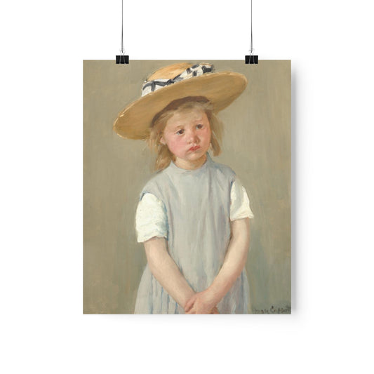 Mary Cassatt - Child In A Straw Hat Print Poster