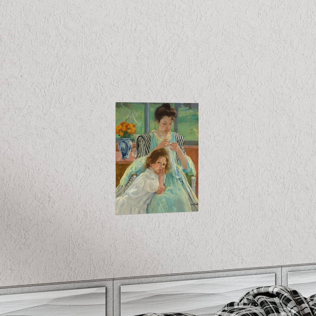 Mary Cassatt - Young Mother Sewing Print Poster