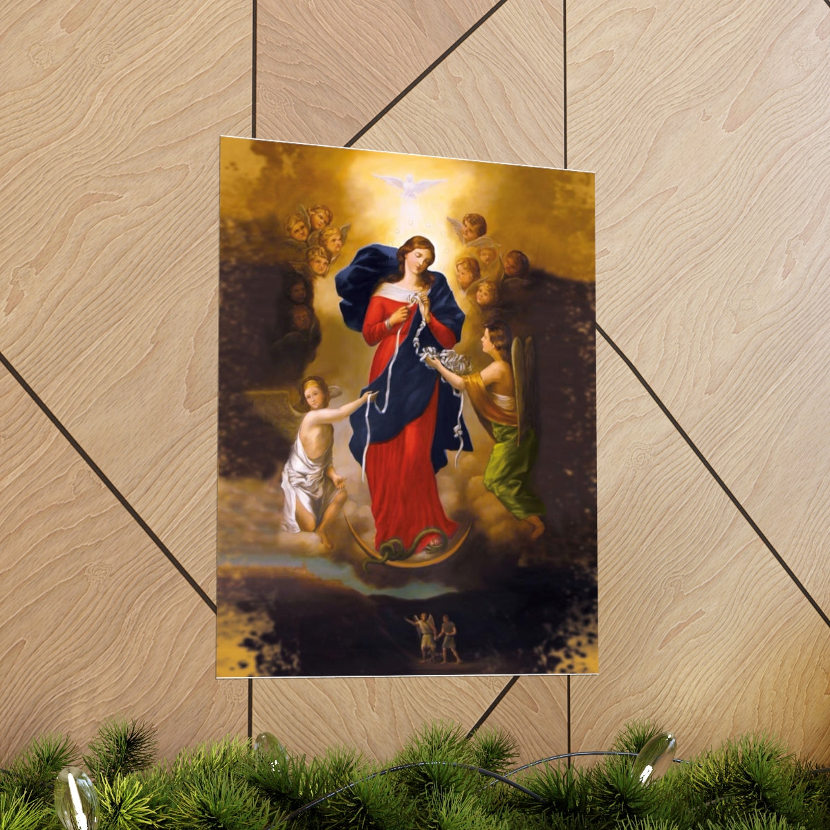 Our Lady Undoer Of Knots Portrait Print Poster