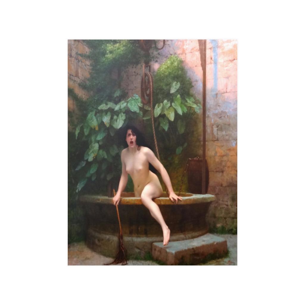 Truth Coming Out of Her Well - Jean-Léon Gérôme Print Poster - Art Unlimited