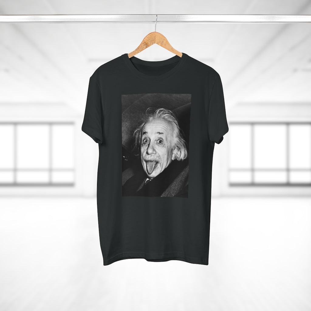 Albert Einstein Sticking Tongue Out T Shirt - Art Unlimited