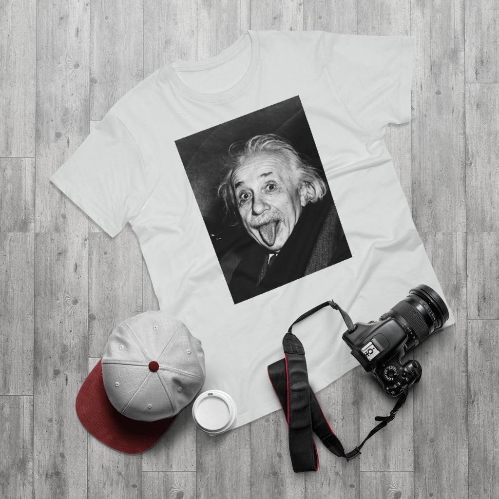 Albert Einstein Sticking Tongue Out T Shirt - Art Unlimited